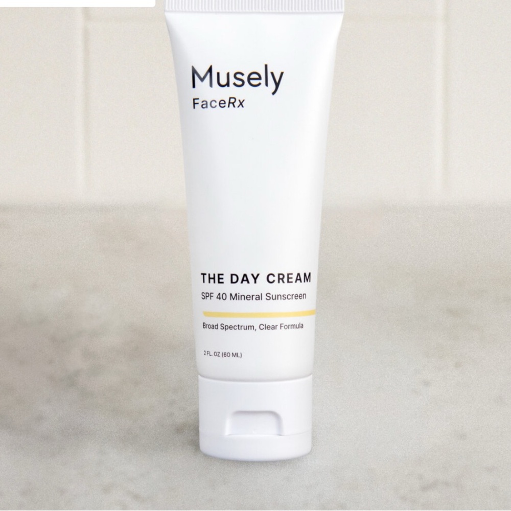NEW Musely FaceRX The Day Cream SPF 40 Mineral Sunscreen